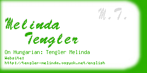 melinda tengler business card